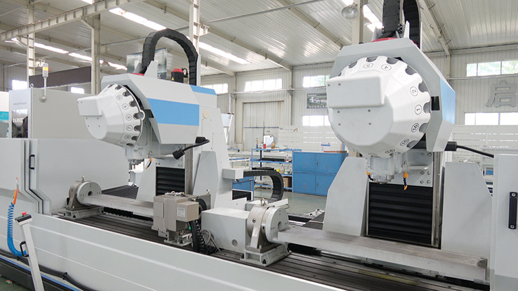 Aluminium-profile-double-head-high-spend-3-axis-CNC-machining-center